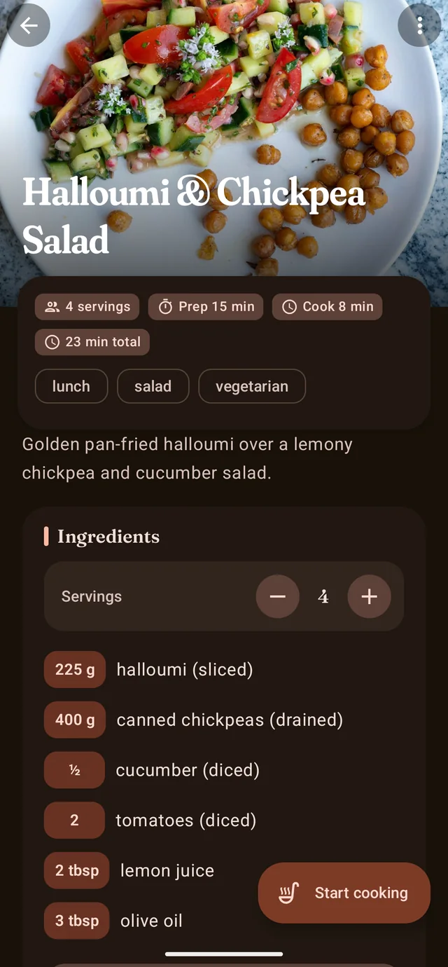 A CookerBooker recipe with photo, ingredients and steps