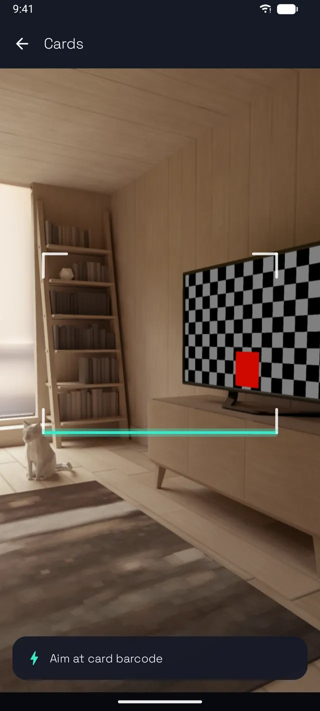 Scanning a barcode with the camera